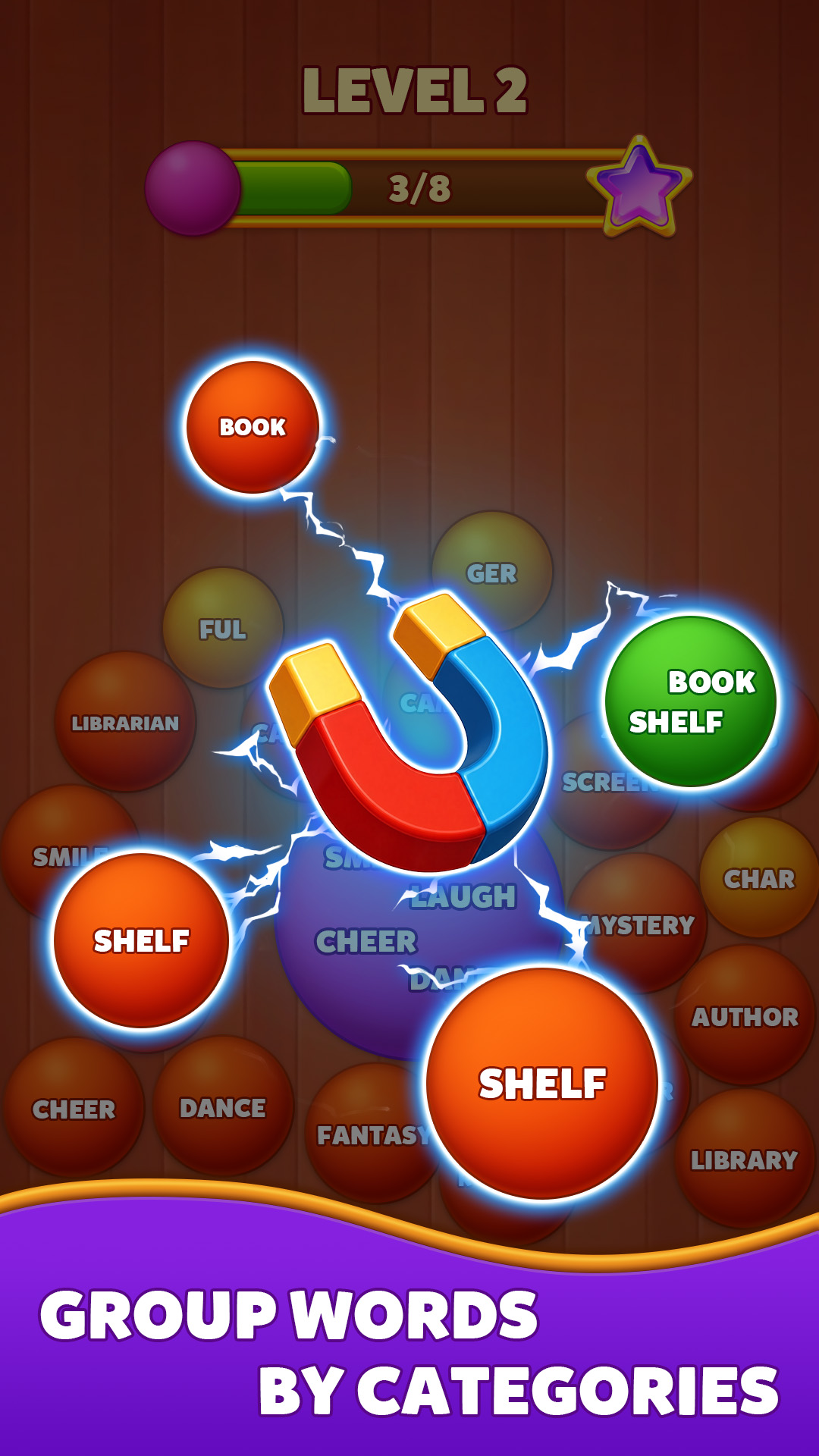 Word Sort - Bubble Crush gameplay screenshot 4
