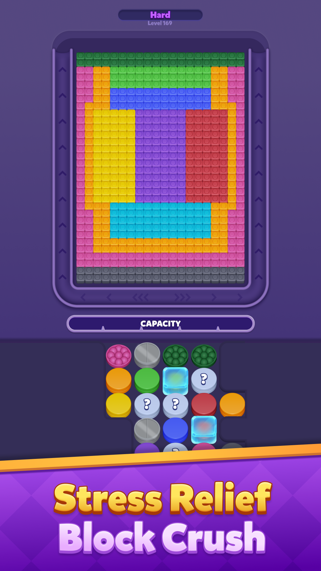 Crush Blocks - 3D Physics gameplay screenshot 1
