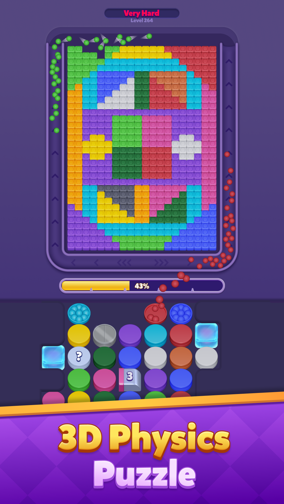 Crush Blocks - 3D Physics gameplay screenshot 2