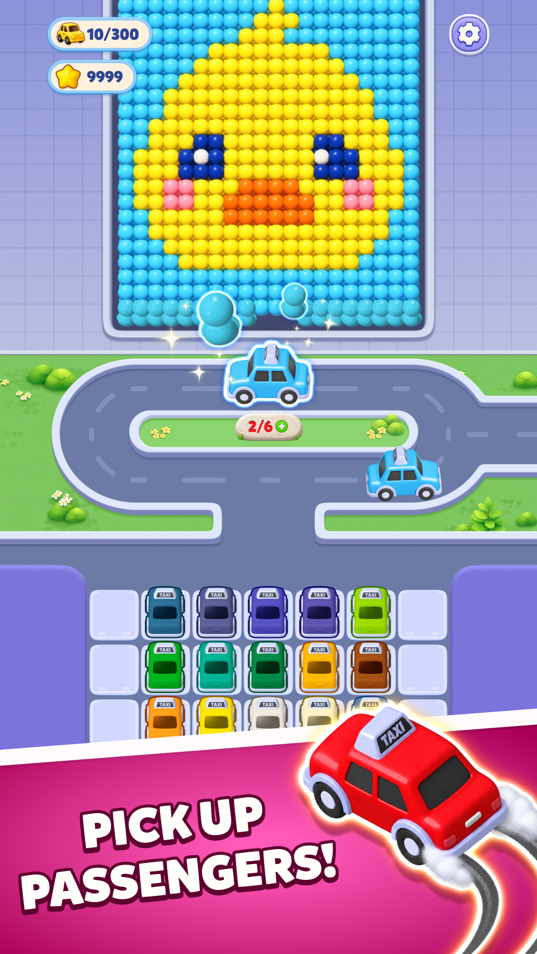 Pixel Car Match: Parking gameplay screenshot 1