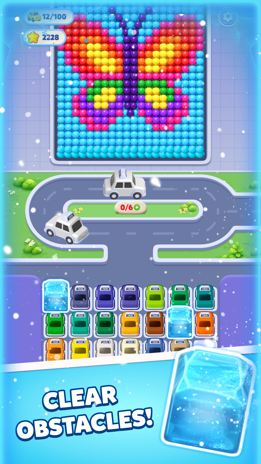 Pixel Car Match: Parking gameplay screenshot 2