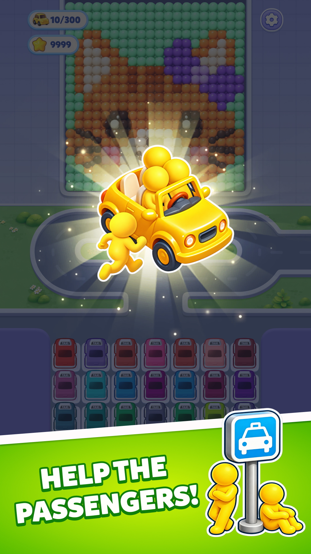 Pixel Car Match: Parking gameplay screenshot 4